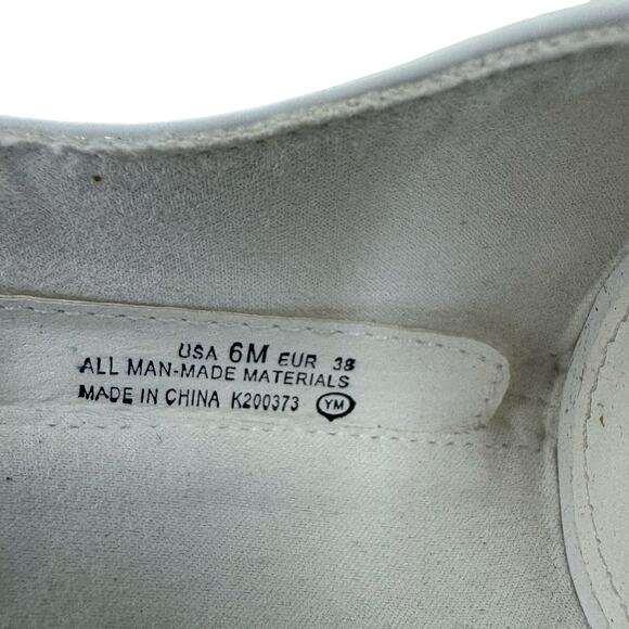 NINA HIDI BLOCK HEEL OPEN TOE MEMORY FOAM KITTEN HEELS IN WHITE NWOB SIZE 6M - Picture 11 of 14